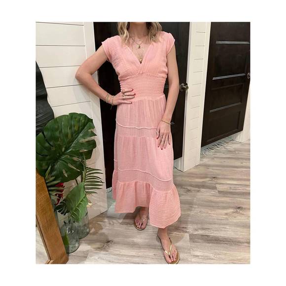 FELICITE Dresses New Felicite Smocked Dress In Pink Poshmark